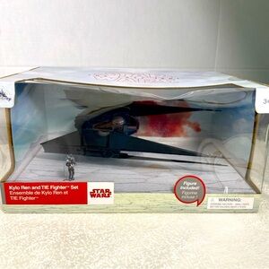 Star Wars The Last Jedi Kylo Ren And Tie Fighter Set Disney Store Exclusive